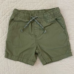 Cat & Jack Toddler Boys Green Drawstring Shorts Size 12 Months